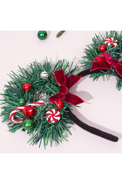 Diadema de dulces navideños