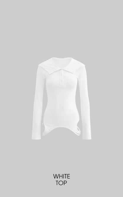 Sculpted Hooded Top