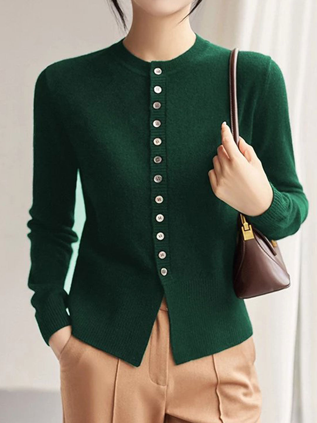 Lauren Vintage Slim Knitted Cardigan