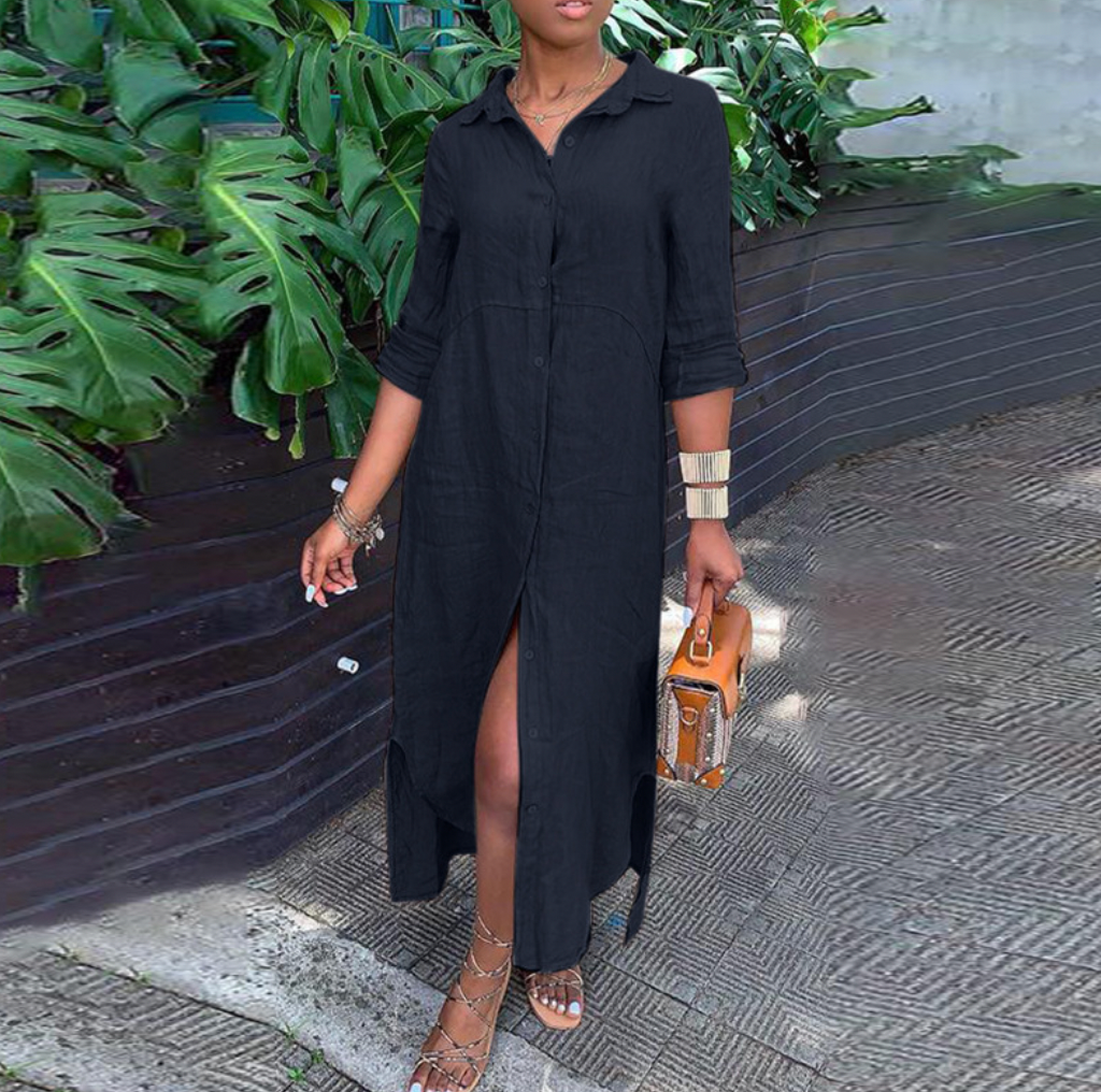 Chic Maxi Summer Dress with Buttons | Great for Casual Days