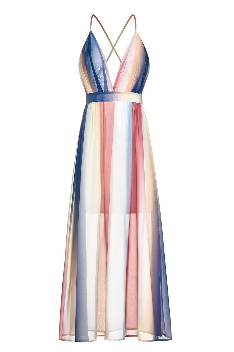 Sling Bohemian Print Maxi Dress