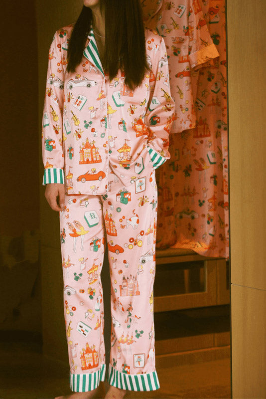 Conjunto de pijama de lujo Mahjong Queen