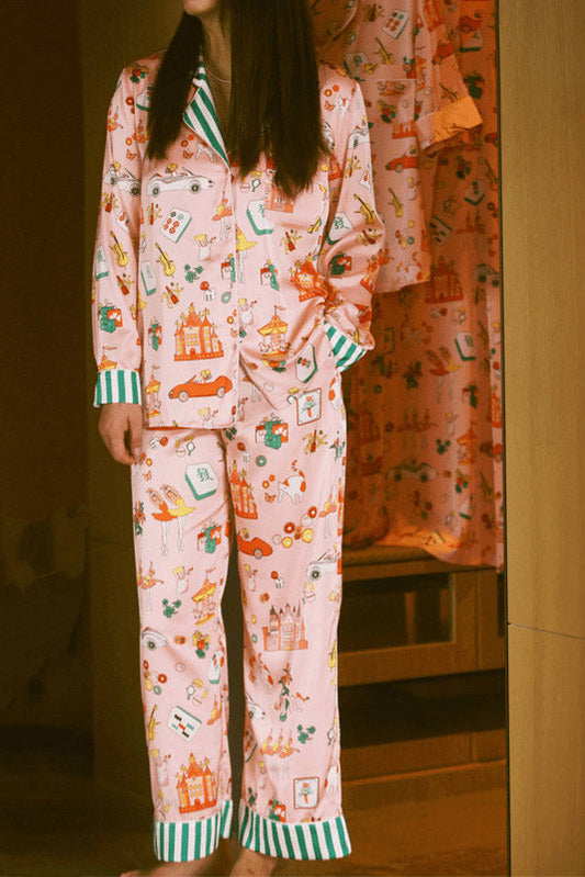 Conjunto de pijama de lujo Mahjong Queen