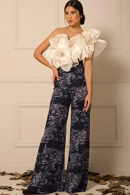 Traje de baño de una pieza retro de malla de encaje