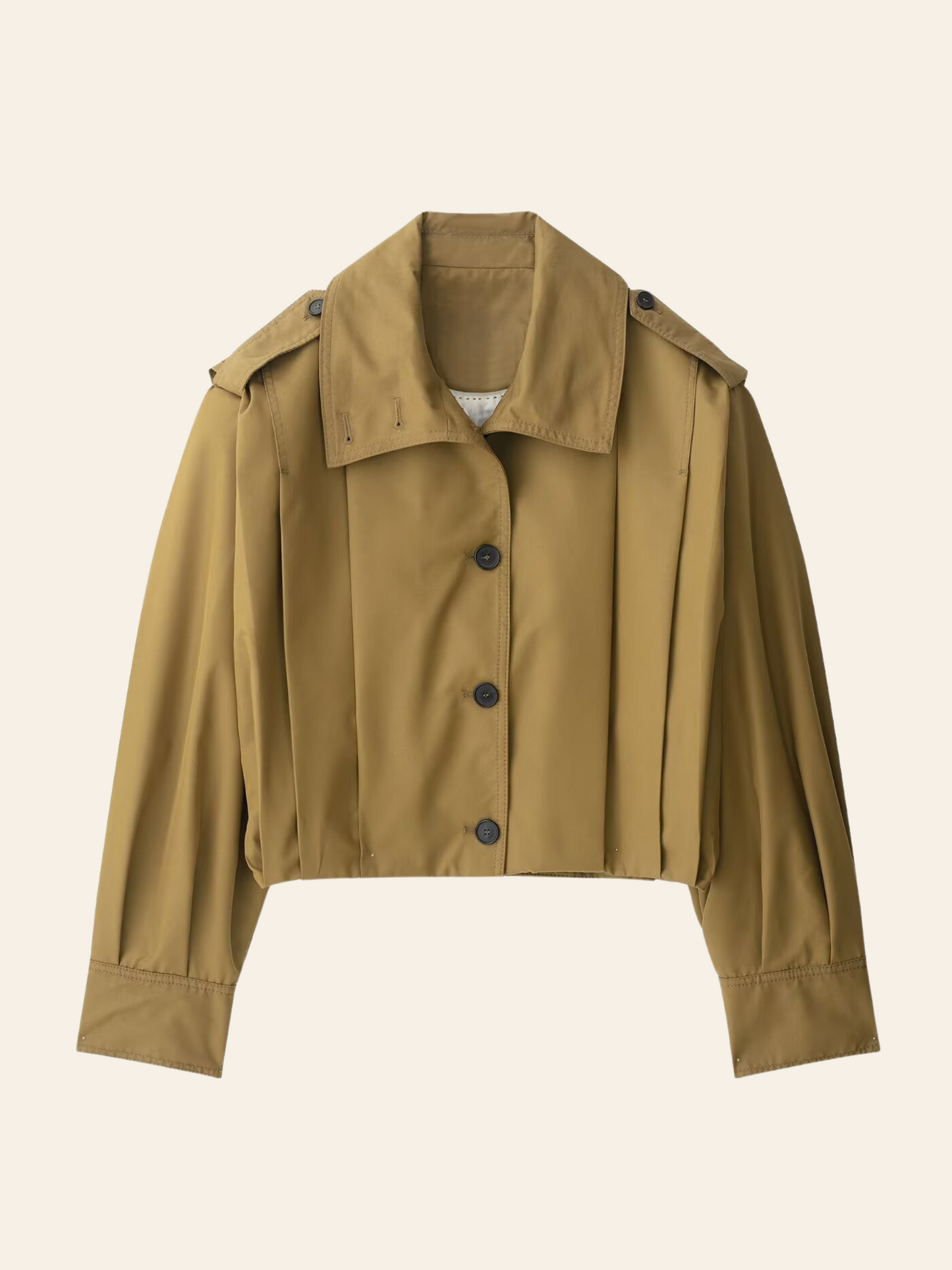 Cierra Pleated Cropped Windbreaker