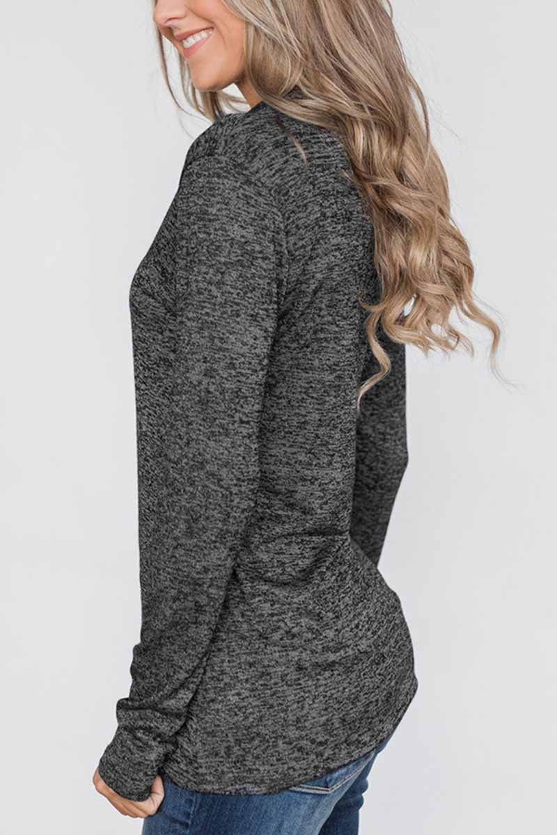 Slim Long Sleeve Tops(2 colors)