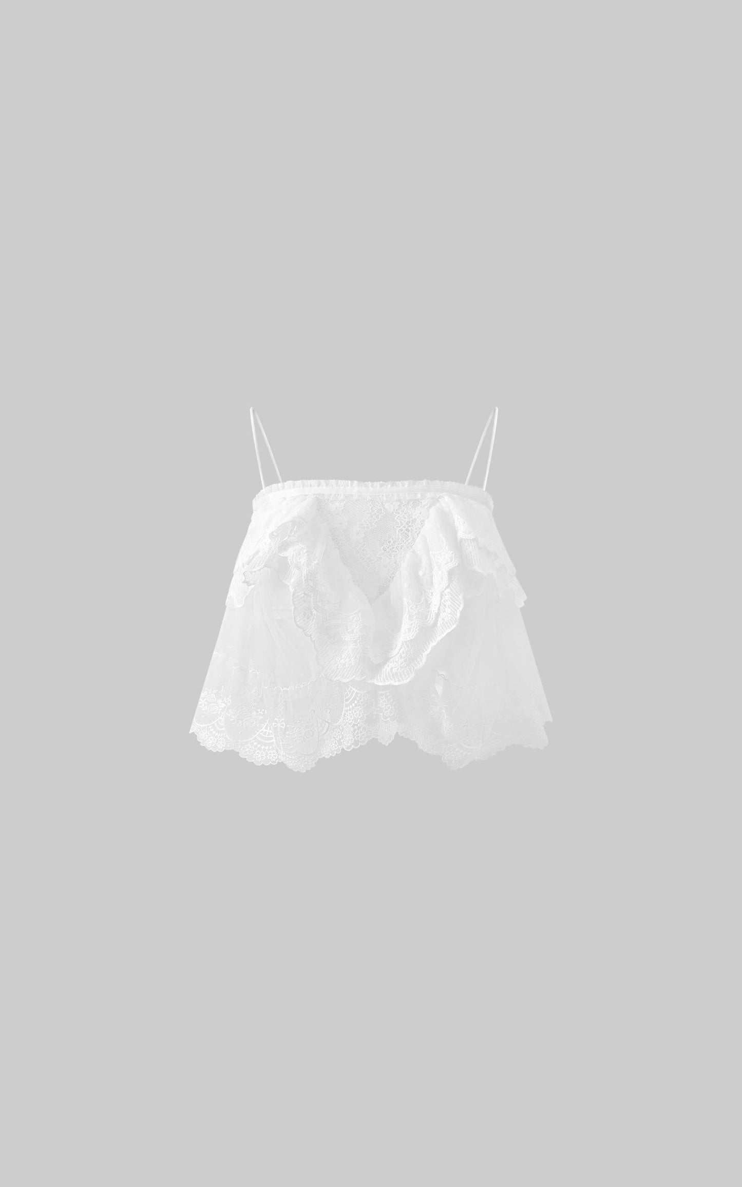 Layered Lace Mesh Cami Top