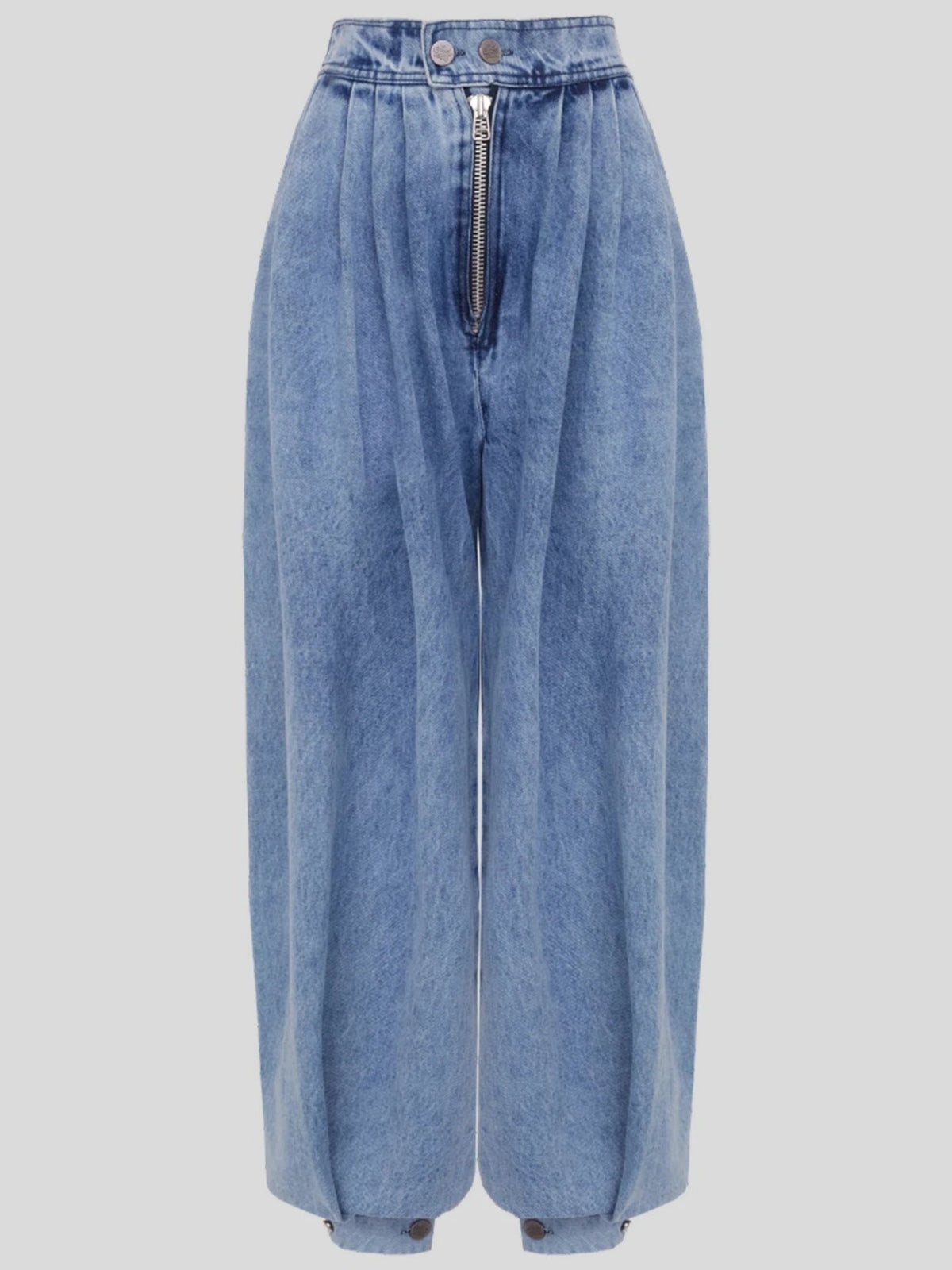 Y2k High-waisted And Tapered Legs Balloon Pants Jeans