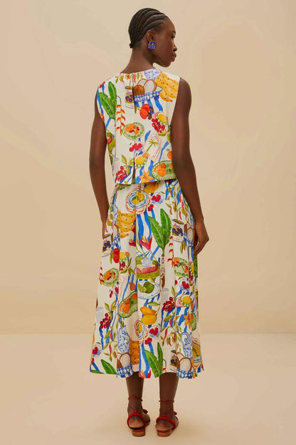 Conjunto de falda de color frutal Holiday Joy