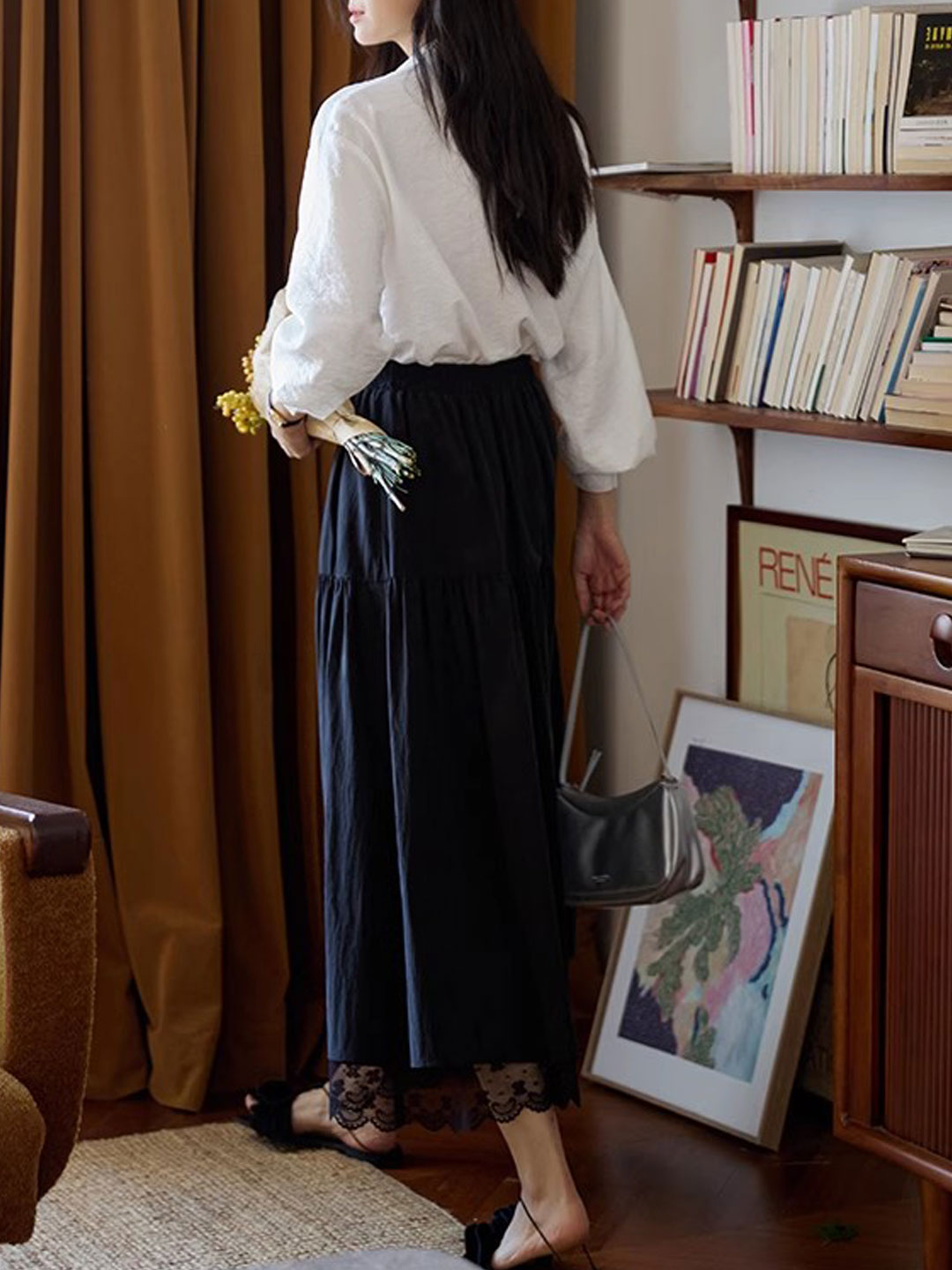 Layla Daily Lapel Lace Shirt