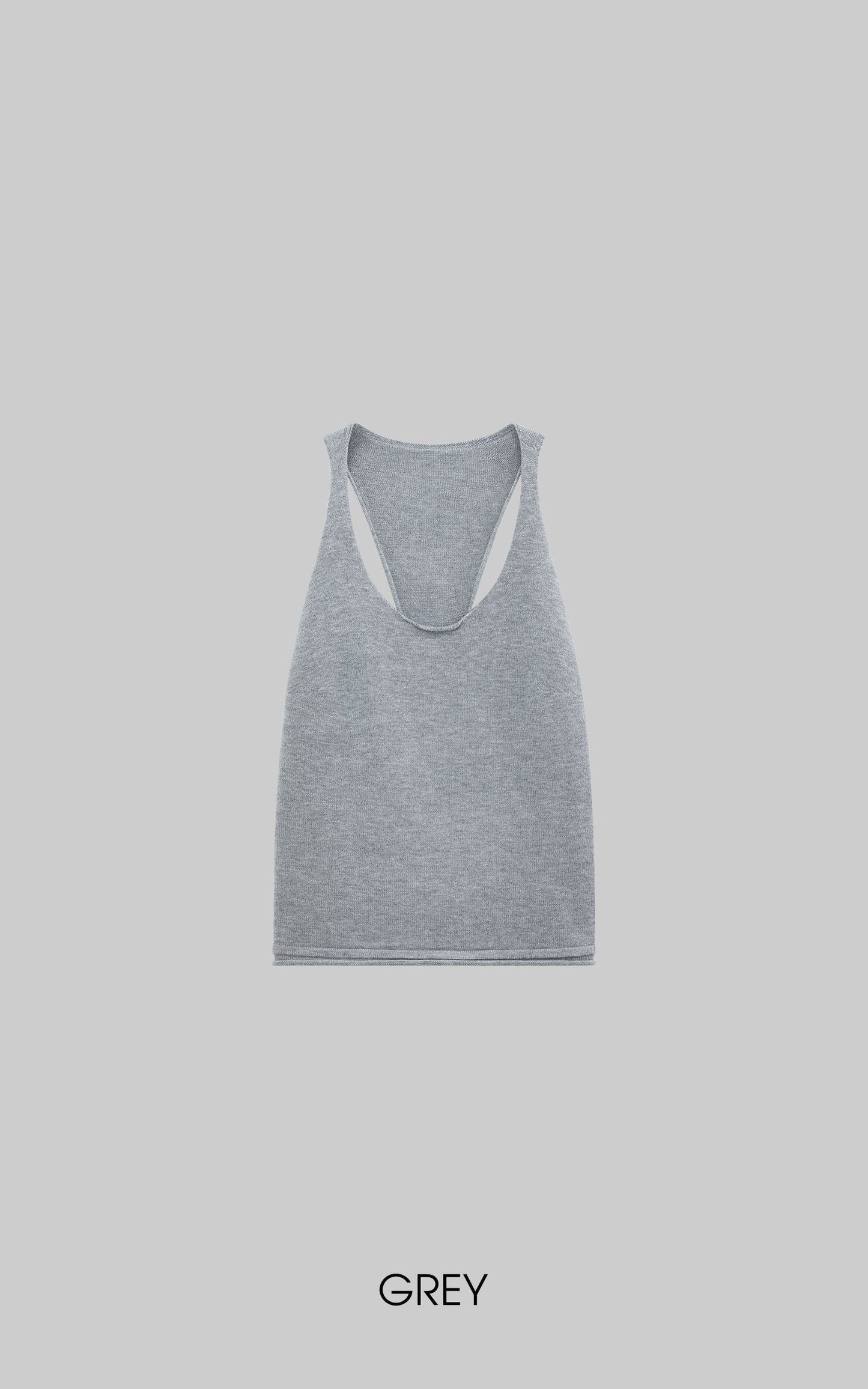 Backless Knit Tank Top