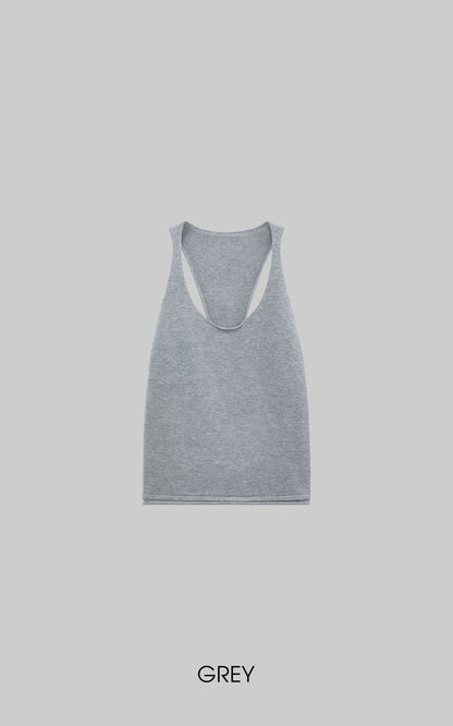 Backless Knit Tank Top