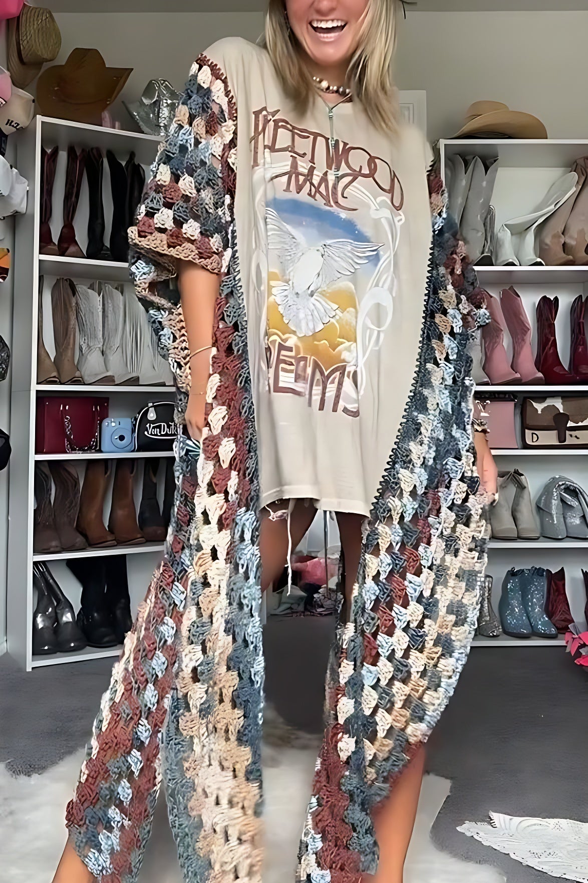 Camiseta de crochet Cardina