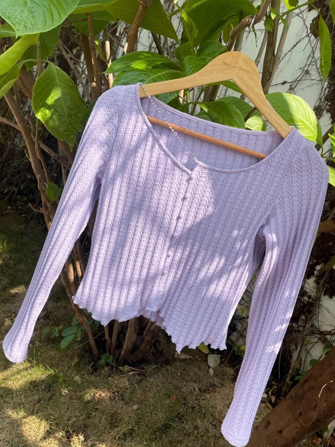 Sophia Retro V-Neck Chain Knitted Top