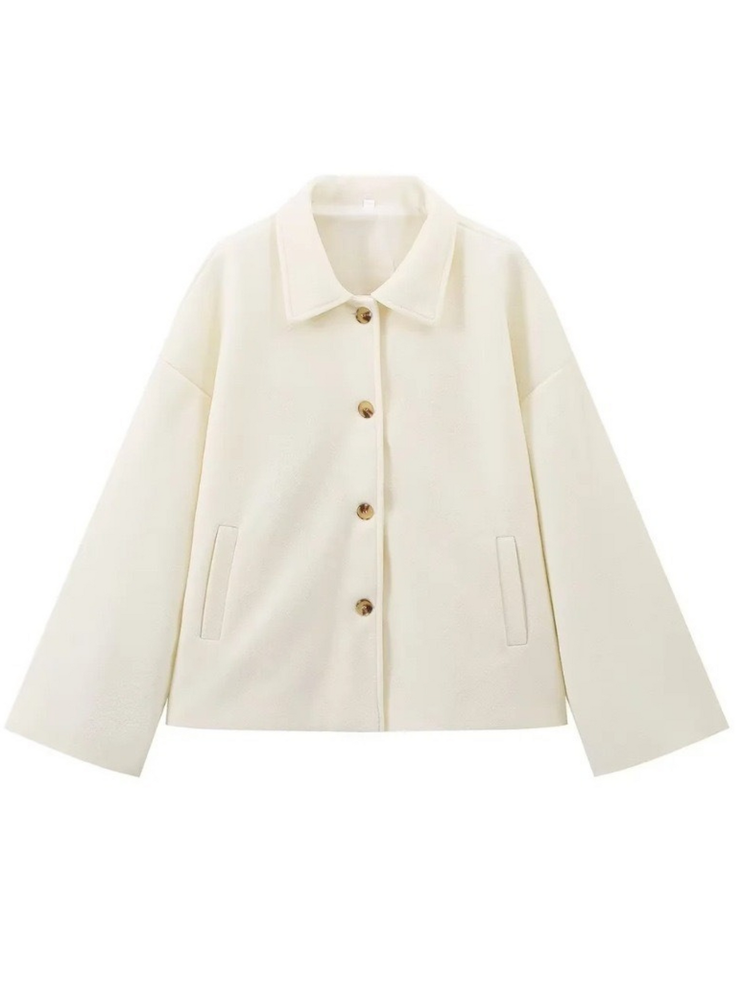 Arina Lapel Button-Up Jacket
