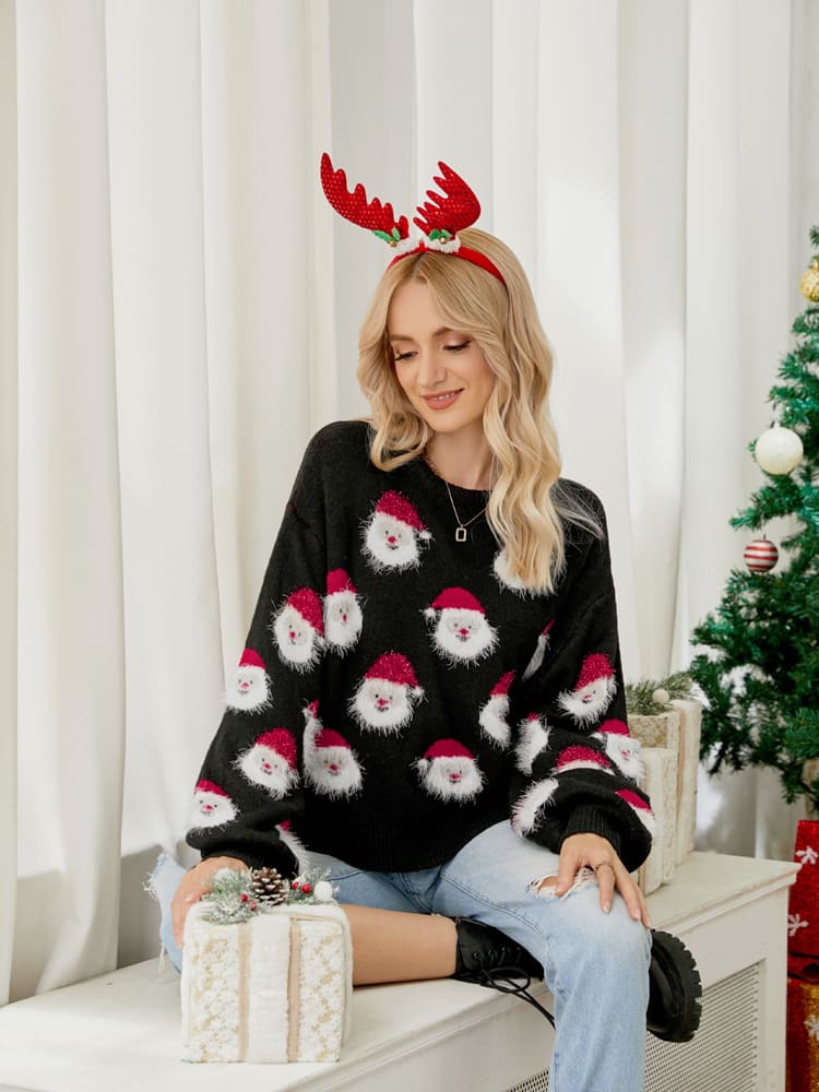 Suéter de punto de Papá Noel 
