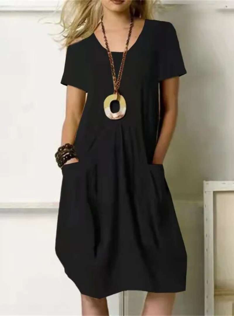 Casual Midi Summer Dress with Pockets | Great for Everyday Wear