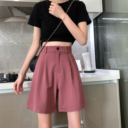 Basic Elegant Style Shorts Pants