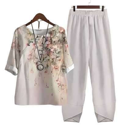 Jemima - Elegante conjunto de dos piezas para mujer | Lino de estilo moderno
