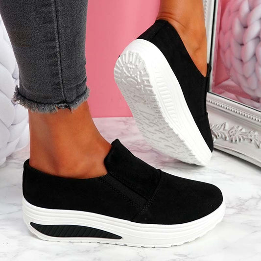 Women's Casual Suede Slip On Sneakers | Great for Casual Days