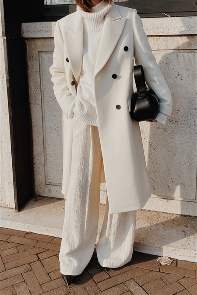 Double Breasted Slim Coat