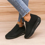 Women’s Trendy Slip-On Knitted Sneakers with Air Cushion | Ideal for Everyday Wear