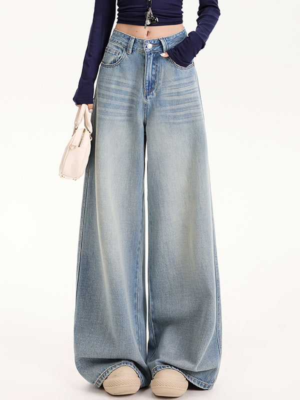 Tencel Loose Wide Leg Boyfriend Jeans