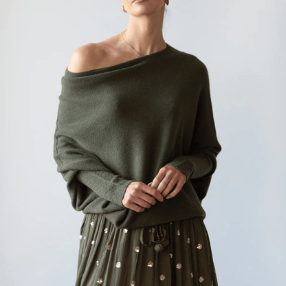 Natasha - Elegante suéter holgado de algodón para mujer | Ideal para días informales