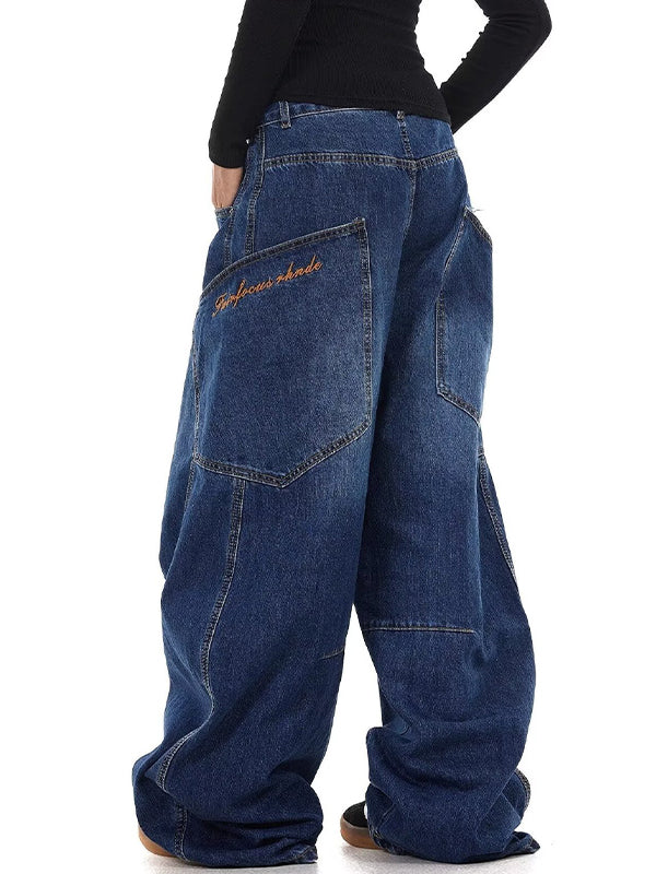 American Design Large Pocket Machete Boyfriend Jeans