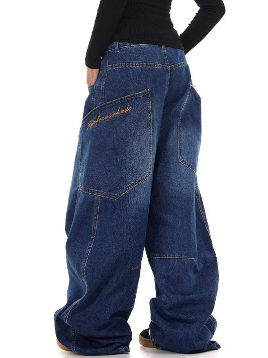 American Design Large Pocket Machete Boyfriend Jeans