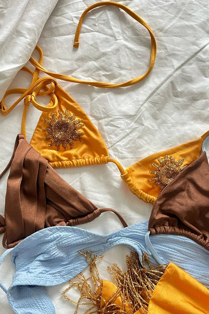 Shiny Push Up Bikini Set