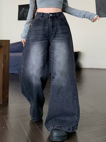 American-Style Loose Wash Boyfriend Jeans