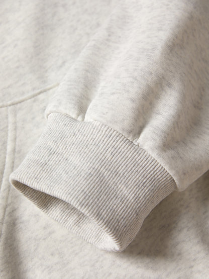 Solid Color Lapel Neck Oversized Hoodie