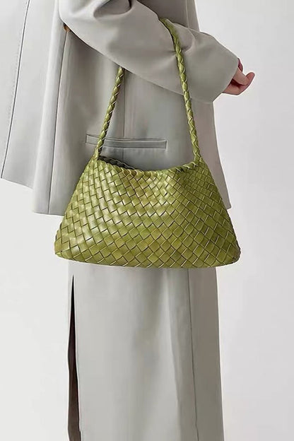 Hand-woven Vintage-style Underarm Shoulder Bag