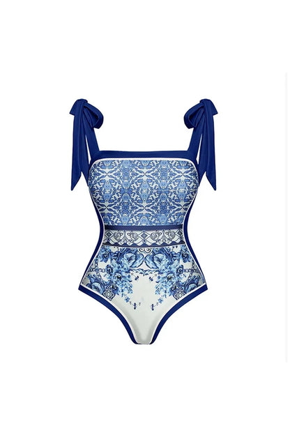 Traje de baño de una pieza con estampado bohemio