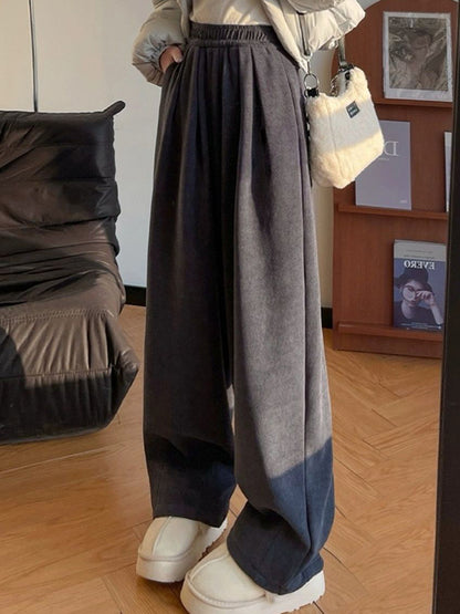 Solid Color Pocket Sweatpants