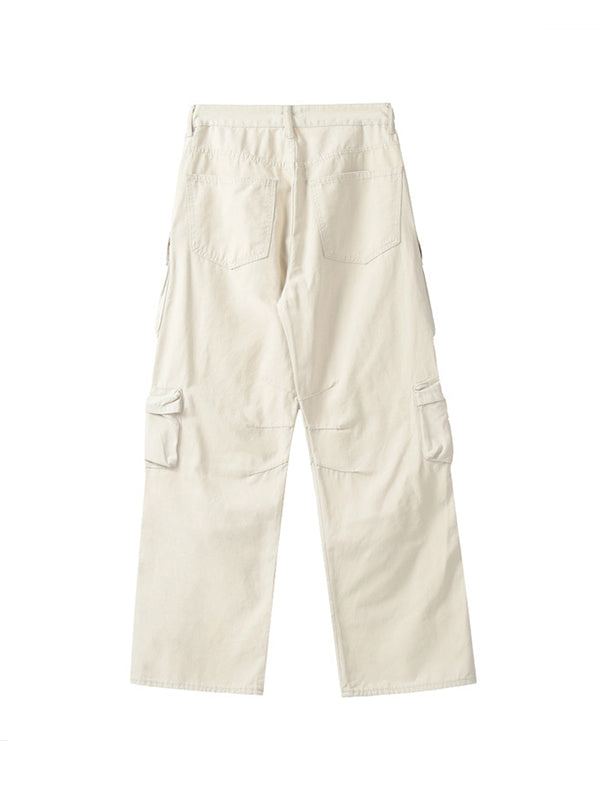 Multi Pockets Vintage Baggy Cargo Jeans