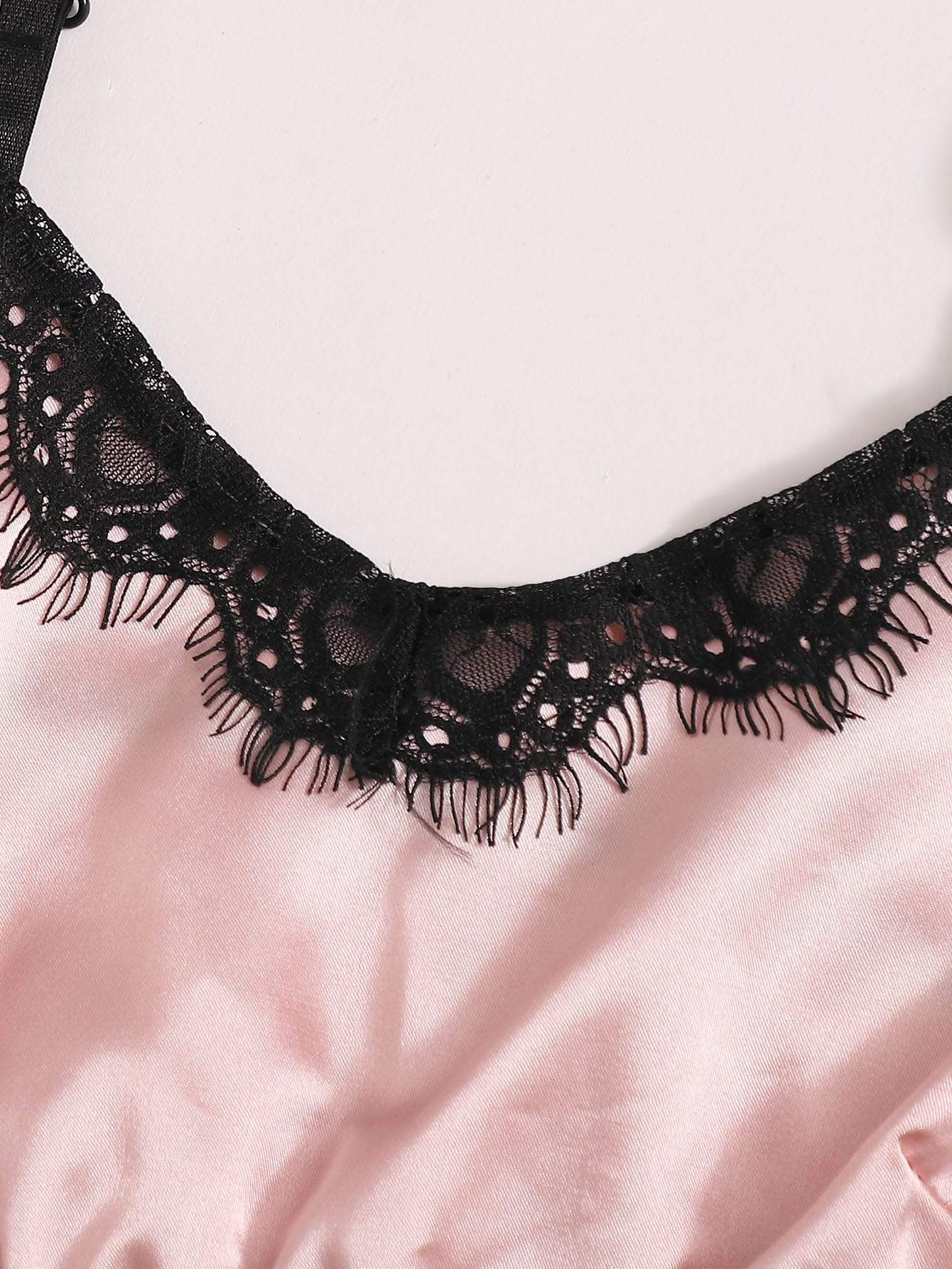 3pack Contrast Lace Satin Lingerie Sets for Women