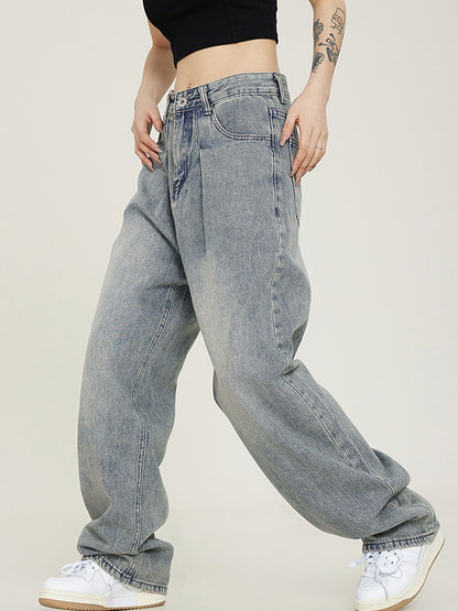Vintage Light Wash Boyfriend Jeans