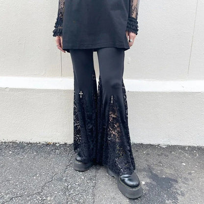 Gothic Lace Cargo Pants