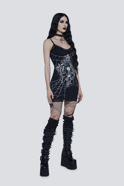 Street Style Graphic Cami Mini Dress