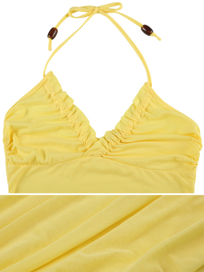 Viana Ruched Halter Top