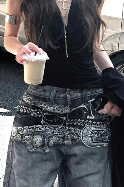 Y2K Casual Baggy Wide Leg Pants