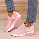 Women’s Trendy Slip-On Knitted Sneakers with Air Cushion | Ideal for Everyday Wear