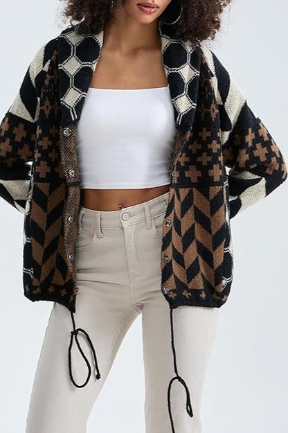Oversized Soft Yarn Cardigan