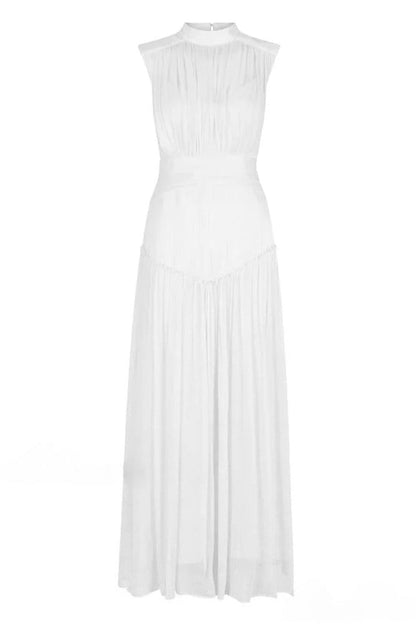 Remarkable Moment High Trendy Neck Maxi Dress