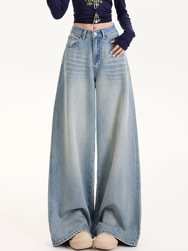 Tencel Loose Wide Leg Boyfriend Jeans