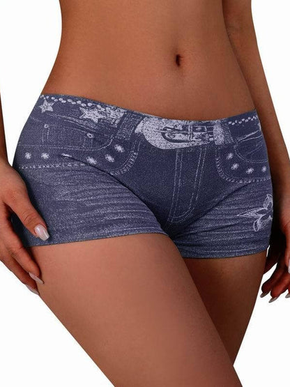 Denim-Look Decor Base Boxer Shorts