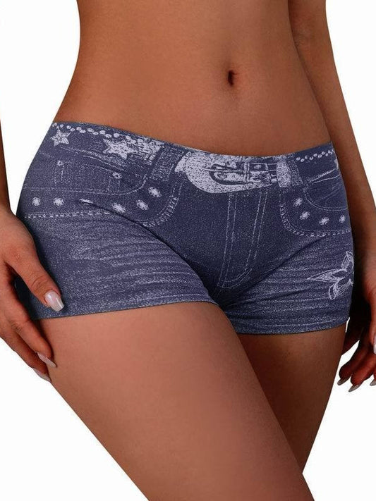 Denim-Look Decor Base Boxer Shorts