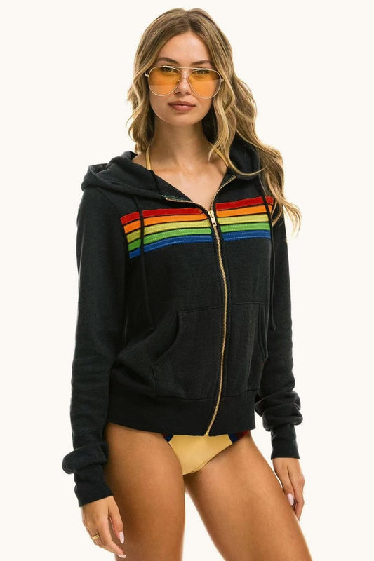 Rainbow Long Sleeve Casual Hoodie